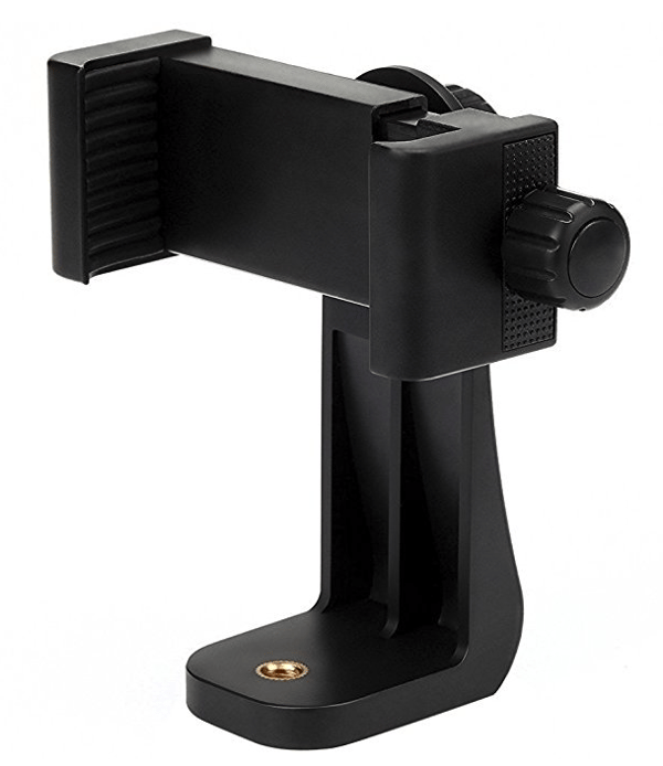 Mobile grip to attach smartphone to tripod stand